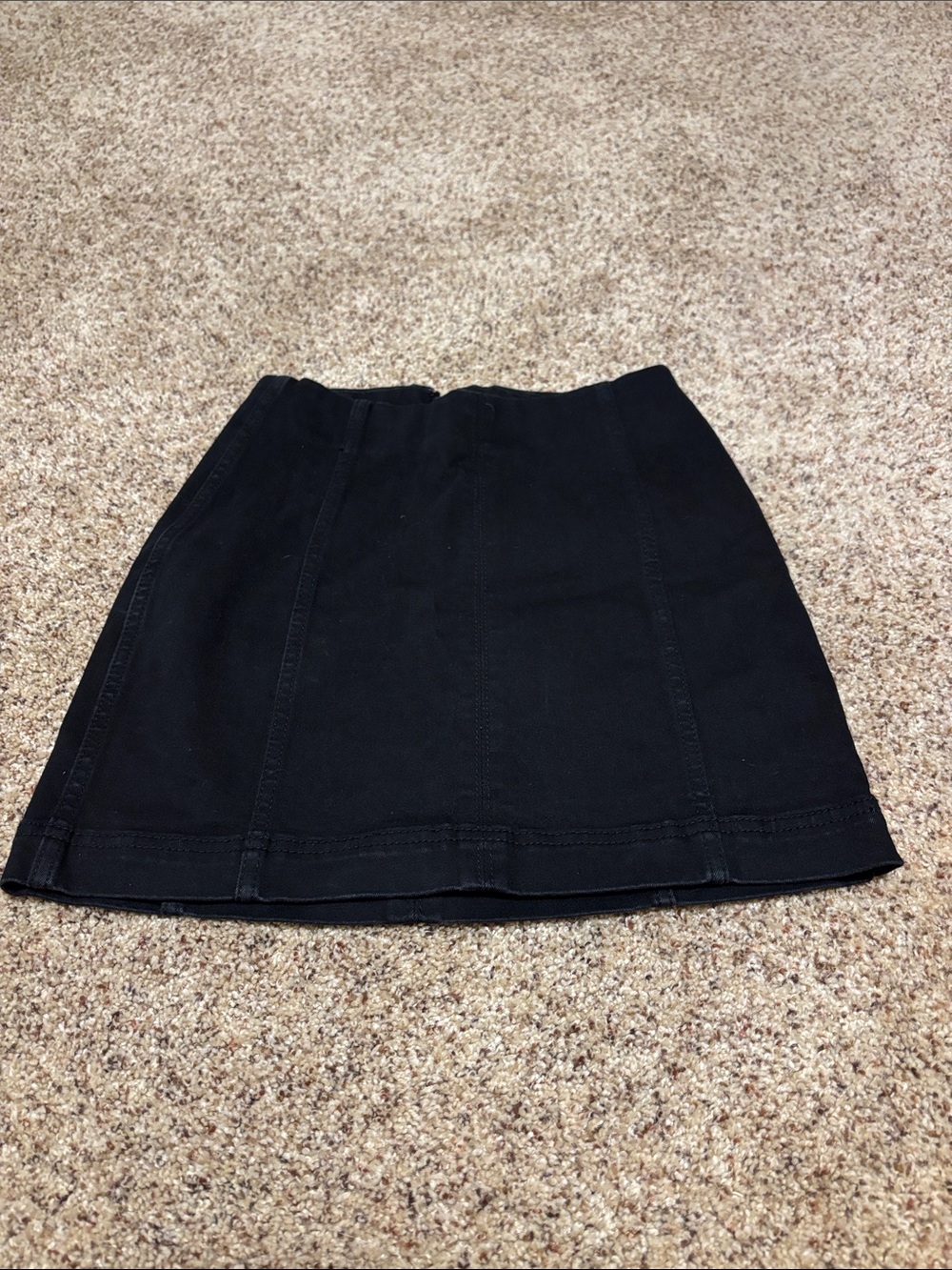 Black Women's A-Line Mini Skirt - Classic Everyday Style